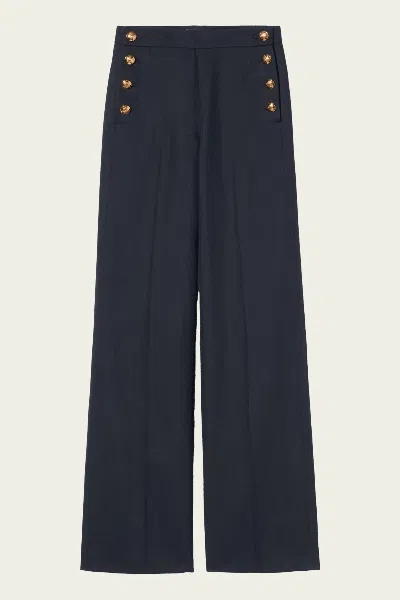Nili Lotan Reed Pant In Midnight In Black