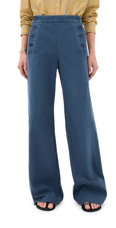 Nili Lotan Reed Pants French Navy In Blue