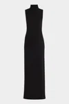 Nili Lotan Reid Viscose Turtleneck Long Dress