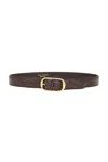 NILI LOTAN REINE EMBOSSED CROC BELT