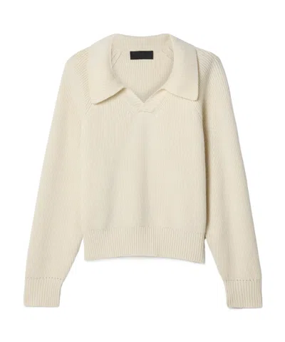 Nili Lotan Ribbed Long-sleeved Sweater In Neutral