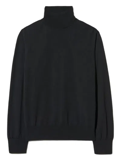 Nili Lotan Roll-neck Sweater In Black