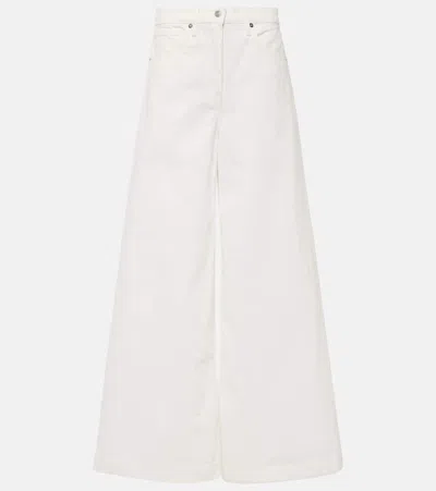 Nili Lotan Rolland High-rise Wide-leg Jeans In White