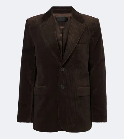 Nili Lotan Romain Cotton Corduroy Jacket In Brown