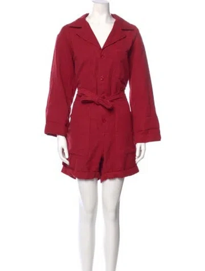 Pre-owned Nili Lotan Romper In Red