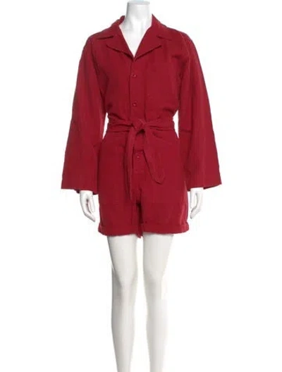 Pre-owned Nili Lotan Romper In Red