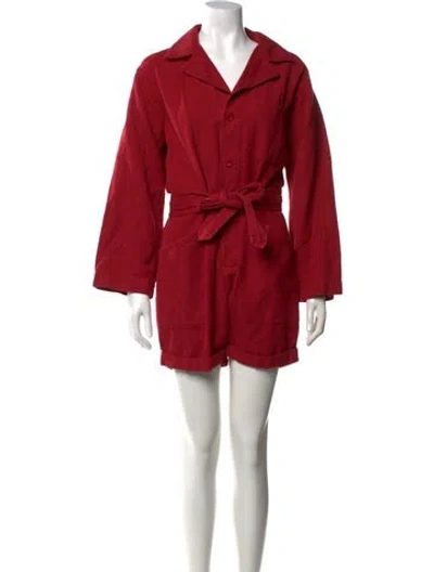 Pre-owned Nili Lotan Romper In Red