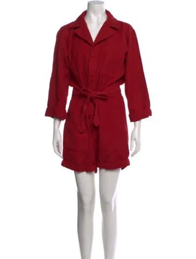 Pre-owned Nili Lotan Romper In Red
