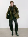 Nili Lotan Ronay Cotton Parka In Green