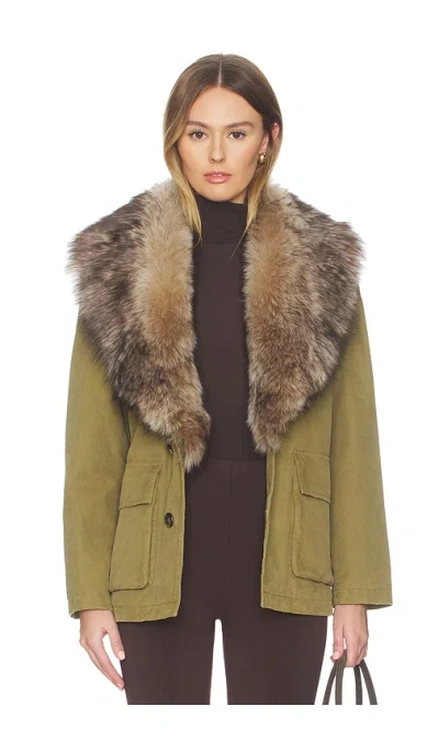 Nili Lotan Women's Ronay Shearling-trimmed Cotton Parka In Multi