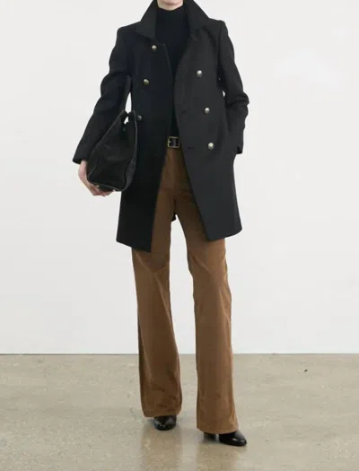 Nili Lotan Rori Slim Fit Peacoat In Black