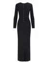 Nili Lotan Roxy Ribbed Button-front Maxi Dress In Black