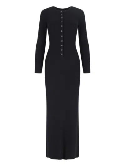 NILI LOTAN NILI LOTAN "ROXY" MAXI KNITTED DRESS BLACK