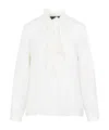 Nili Lotan Ruffle-trim Detail Shirt In White