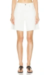 Nili Lotan Russel Denim Shorts In Cream