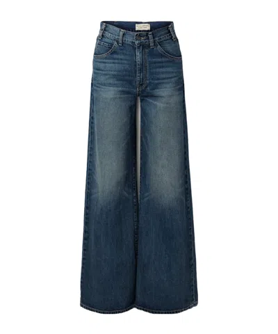Nili Lotan Salome High-rise Wide-leg Jeans In Blue