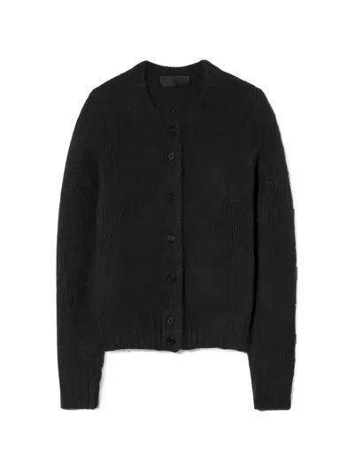 Nili Lotan Saskia Cable-knit Cardigan In Black