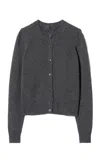 Nili Lotan Saskia Cashmere Cardigan In Gray