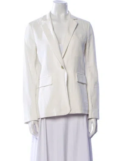 Pre-owned Nili Lotan Satin Blazer In Neutral