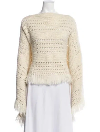 Pre-owned Nili Lotan Scarf In Neutral