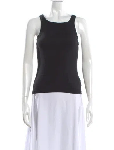 Pre-owned Nili Lotan Scoop Neck Sleeveless Top In Black