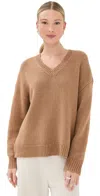 Nili Lotan Shagan Sweater Brown Camel In Brown