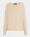 Nili Lotan Shagan V-neck Cashmere Sweater In Parchment