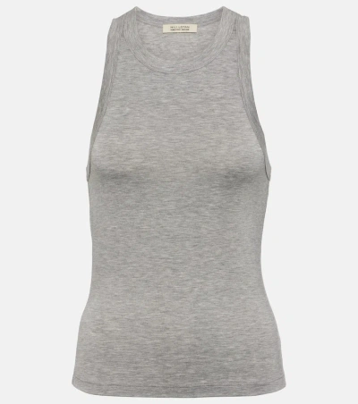 Nili Lotan Shanah Jersey Tank Top In Heather Grey