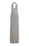 Nili Lotan Shaya Cashmere Sweater Dress In Gray