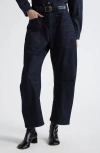 Nili Lotan Shon Cotton-blend Corduroy Tapered Pants In Blue