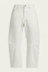 Nili Lotan Shon Barrel Jeans In Cream In White