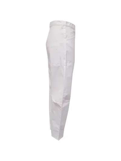 Pre-owned Nili Lotan Shon Barrel Jeans In White