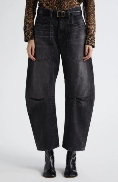 Nili Lotan Shon Barrel Leg Jeans In Blue