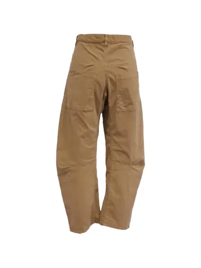 Pre-owned Nili Lotan Shon Barrel-fit Jeans In Neutrals