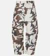 Nili Lotan Shon Camouflage Cotton Cargo Pants In Multicoloured