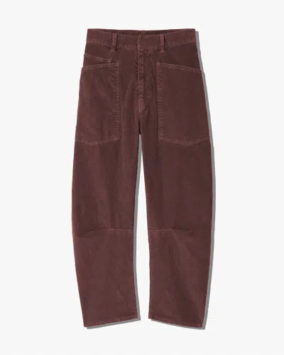 Nili Lotan Shon Corduroy Pant In Brown