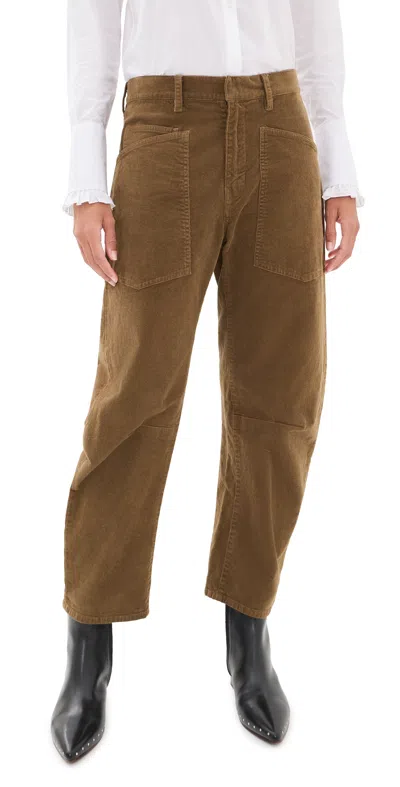 Nili Lotan Shon Corduroy Pants Hazelnut In Brown