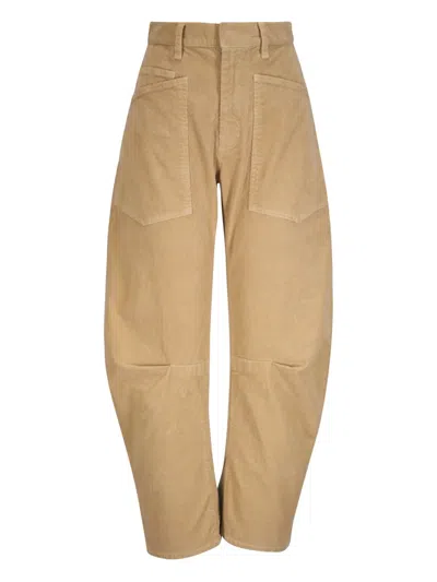 Nili Lotan Shon Corduroy Trousers In Brown