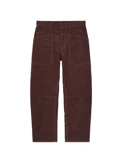 Nili Lotan Shon Corduroy Trousers In Brown