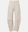 Nili Lotan Shon Cotton-blend Chino Pants In White