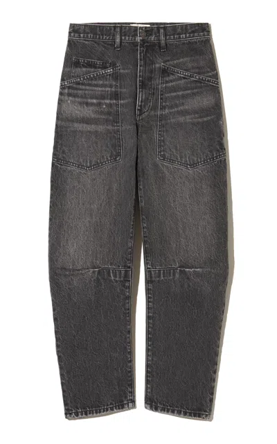 Nili Lotan Shon Cotton Jeans In Grey