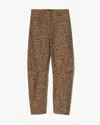 Nili Lotan Shon Cotton Pant In Animal Print