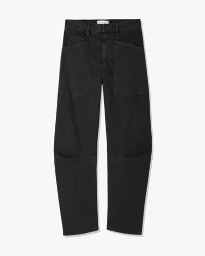 Nili Lotan Shon Cotton Pant In Black