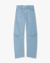 Nili Lotan Shon Cotton Pant In Blue