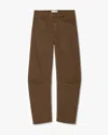 Nili Lotan Shon Cotton Pant In Brown