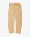 Nili Lotan Shon Cotton Pant In Brown
