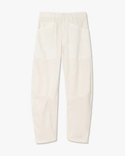 Nili Lotan Shon Cotton Pant In Gray