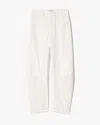 Nili Lotan Shon Cotton Pant In White
