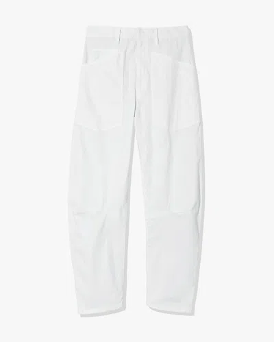 Nili Lotan Shon Cotton Pant In White