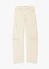 Nili Lotan Shon Cotton Pant In Yellow